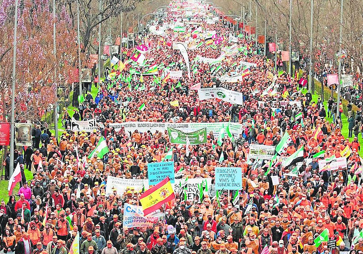 Movilización del 20 de marzo de 2022 en Madrid, una de las más multitudinarias