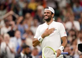Matteo Berrettini, de las lágrimas por las lesiones a la felicidad de medirse con Alcaraz en Wimbledon