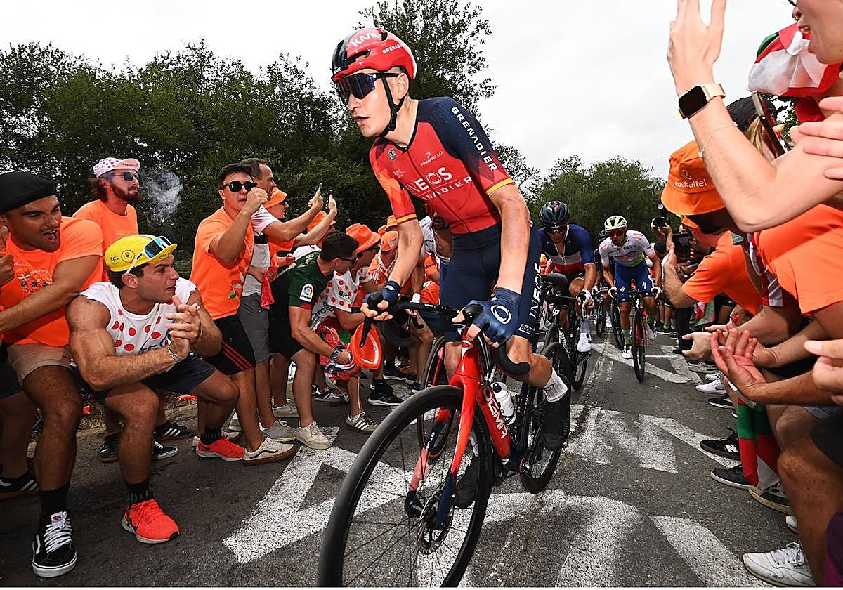 Carlos Rodríguez, en las primeras etapas del Tour
