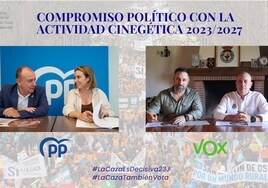 PP y VOX ya han firmado su compromiso con el sector cinegético de cara a las elecciones del 23J