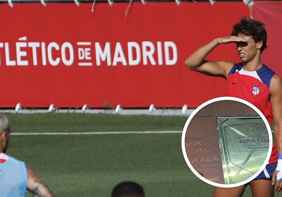 Joao Félix, durante un entrenamiento del Atlético de Madrid