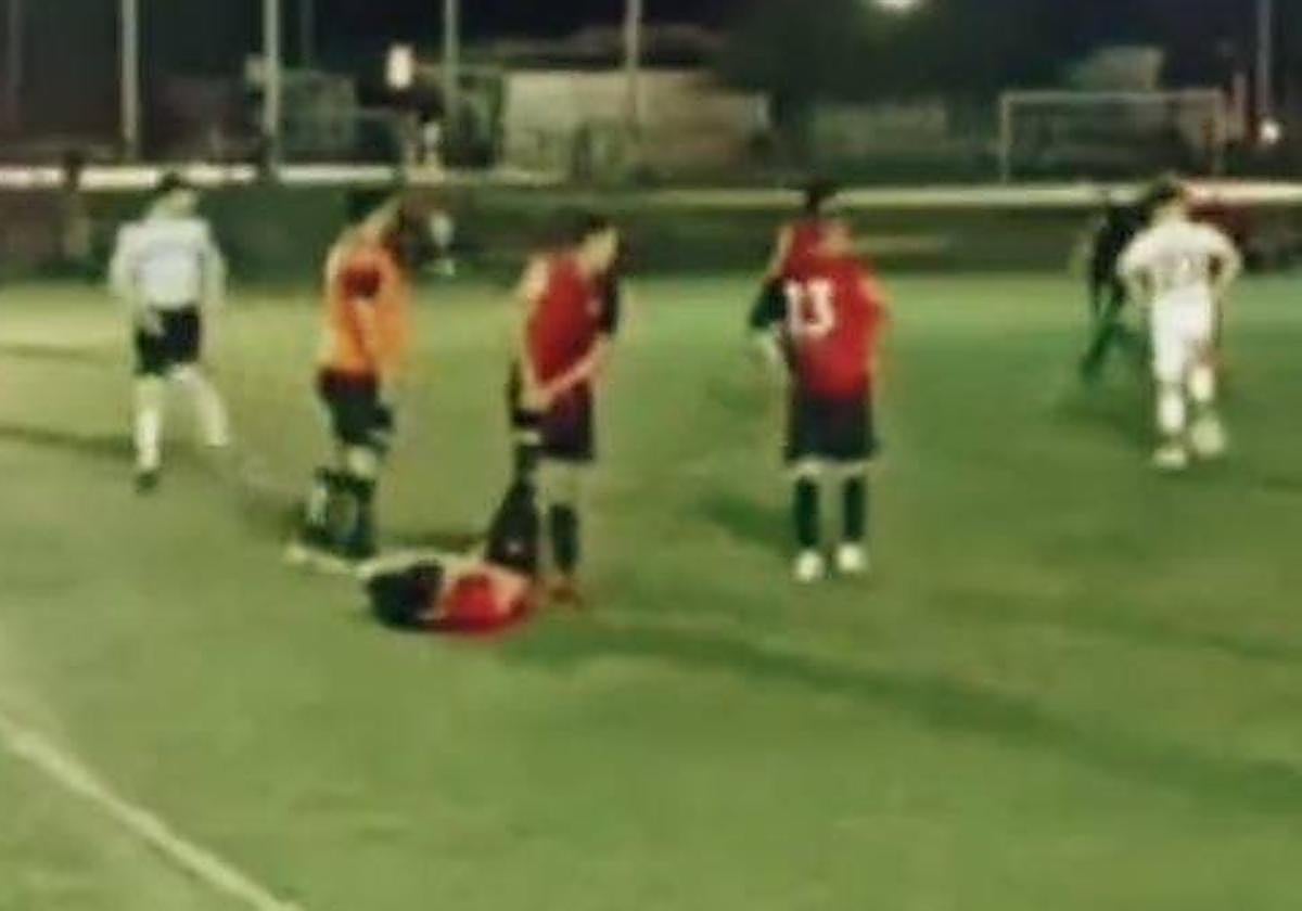 El momento en el que se escuchan los disparos