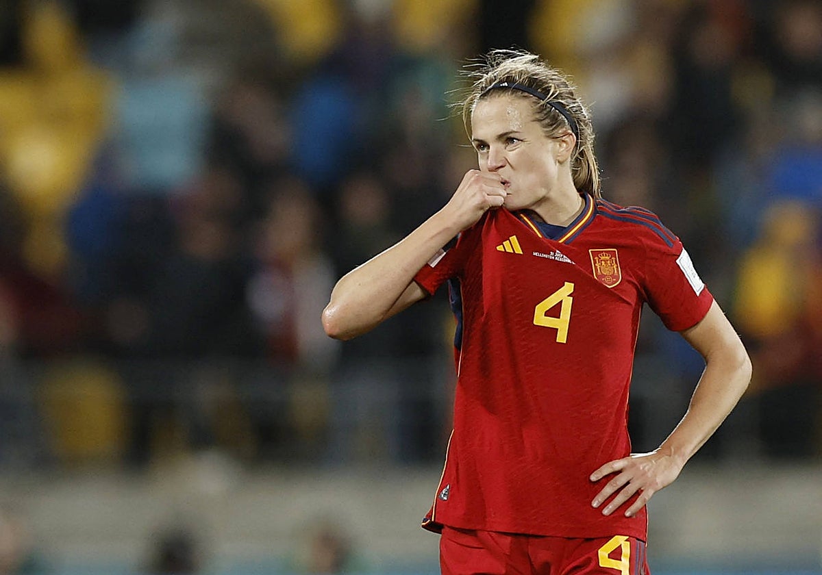 Irene Paredes, en el partido contra Japón