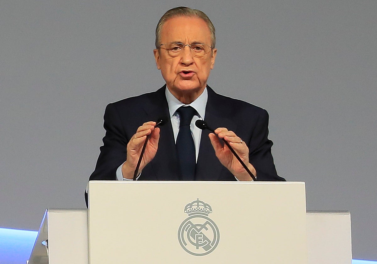 Florentino Pérez, presidente del Real Madrid