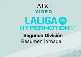 Jornada 1 de la Liga de Segunda división: goles y resumen en vídeo de los partidos