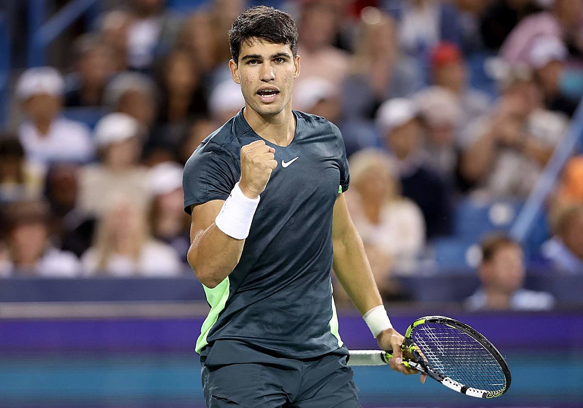 Alcaraz, en el Masters 1.000 de Cincinnati