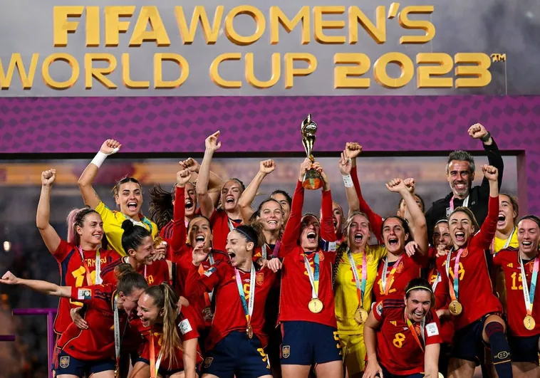 Celebración de la Selección por el Mundial femenino en Madrid