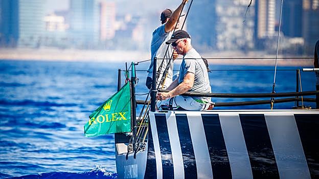 Terry Hutchinson, en la popa del Quantum