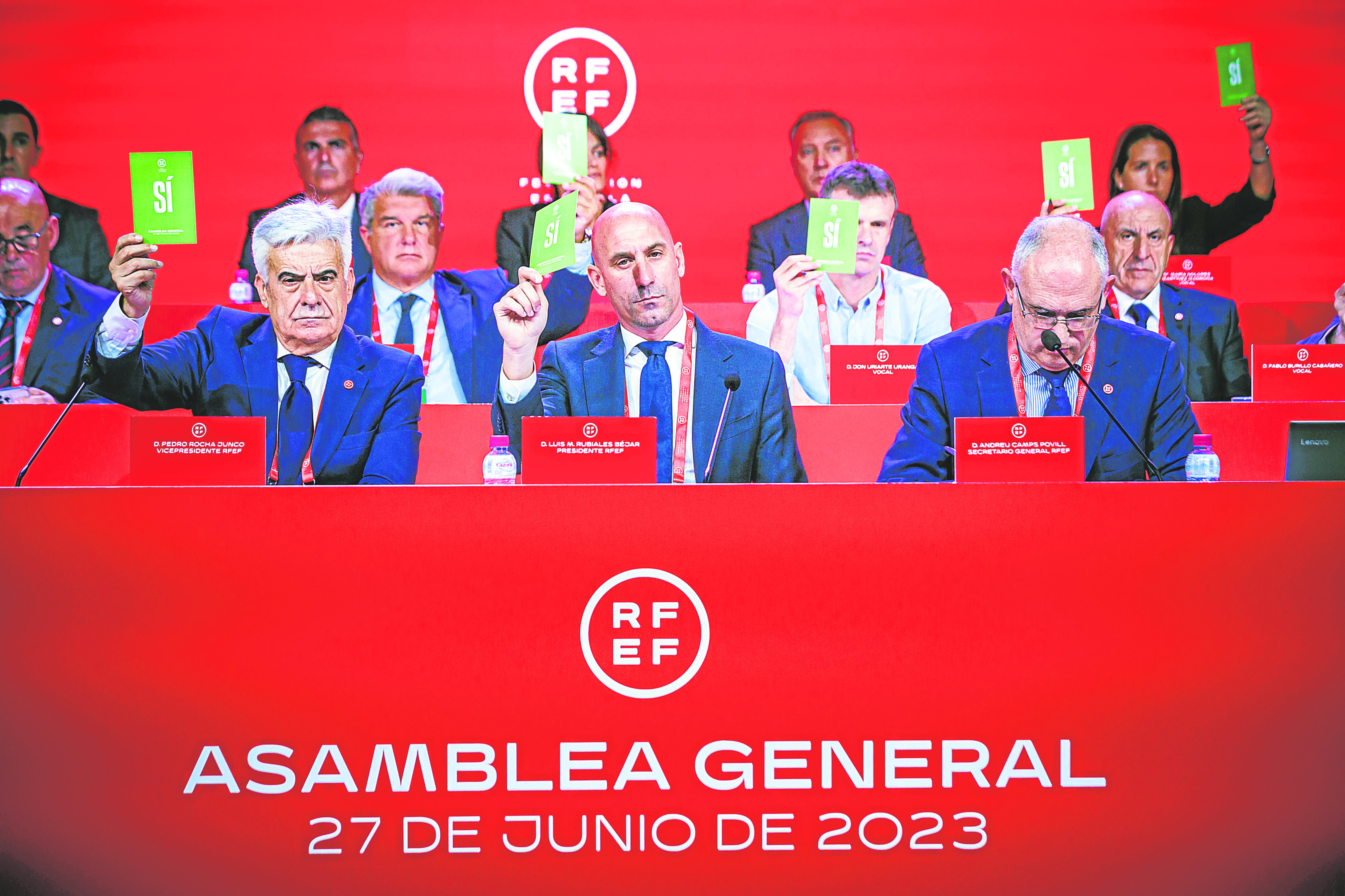 Luis Rubiales, en la asamblea general celebrada el pasado mes de junio