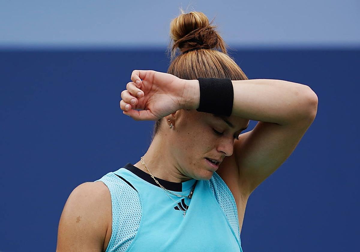 María Sakkari, durante el partido ante Masarova