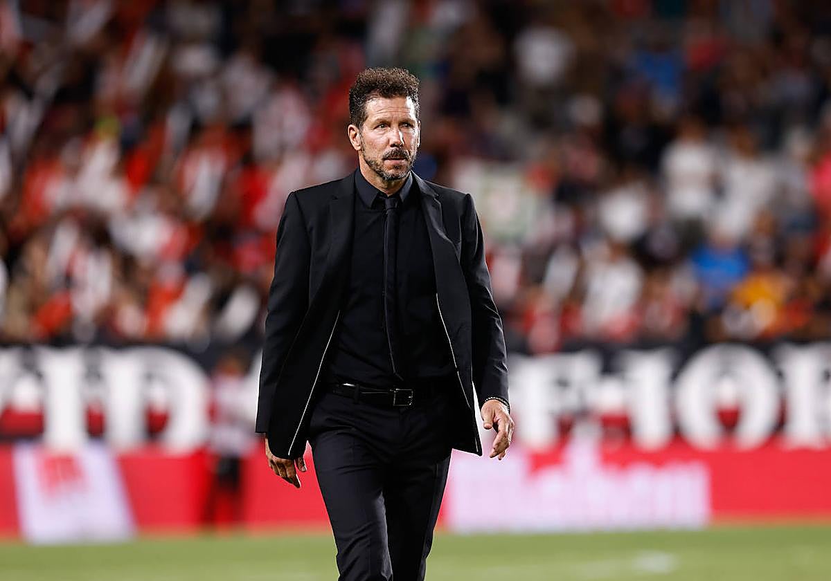 Diego Pablo Simeone durante el partido