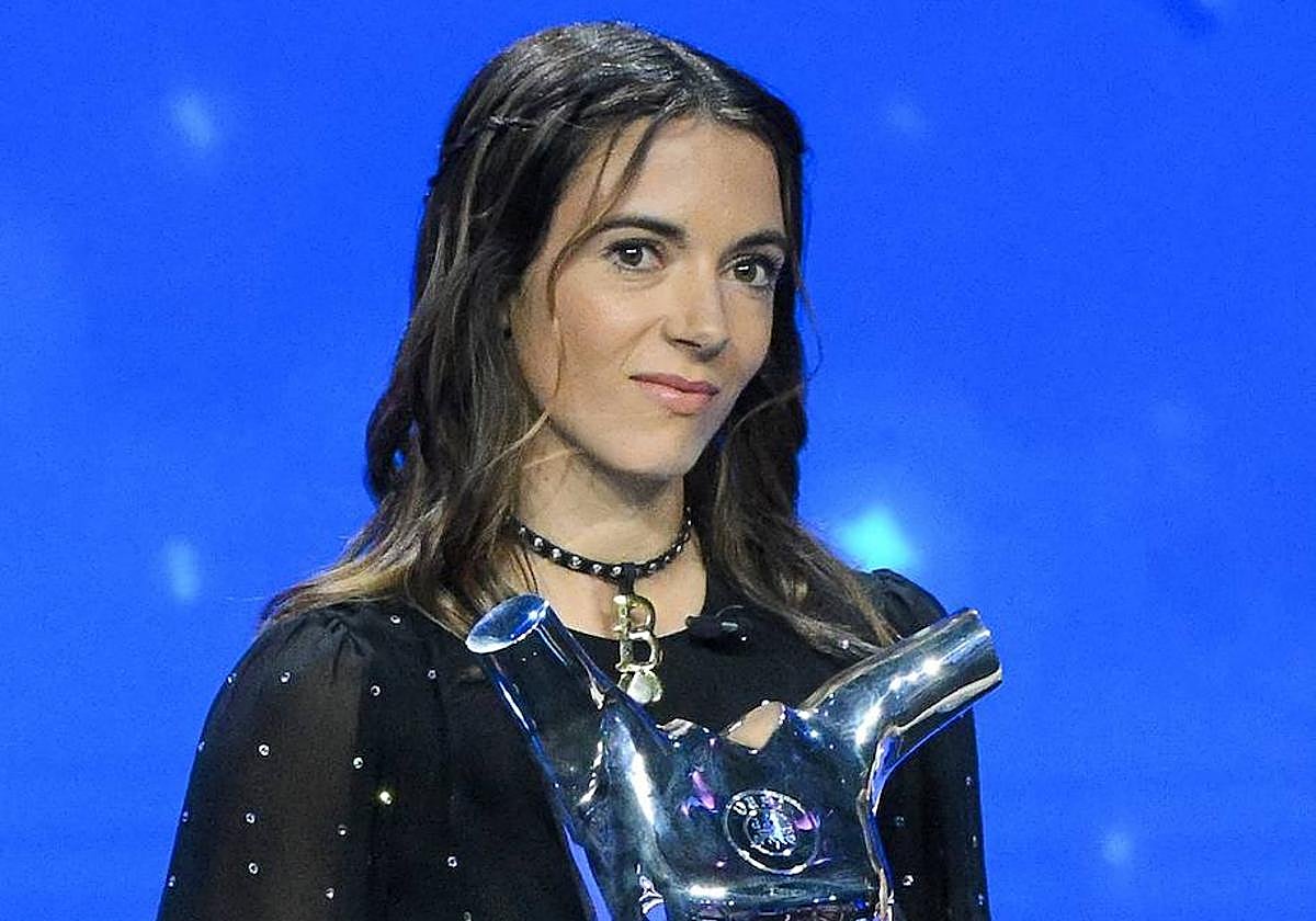 Aitana Bonmatí, durante la entrega de premios