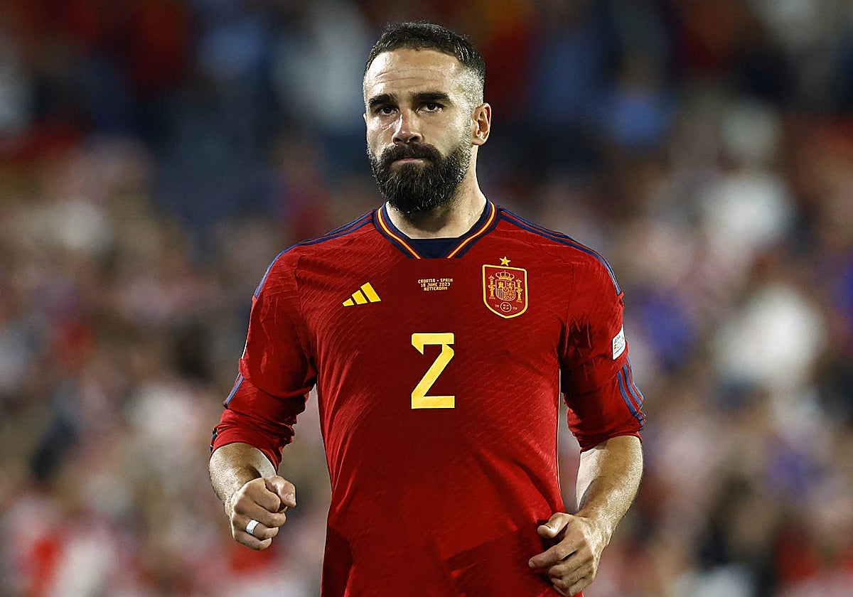 El futbolista español Dani Carvajal