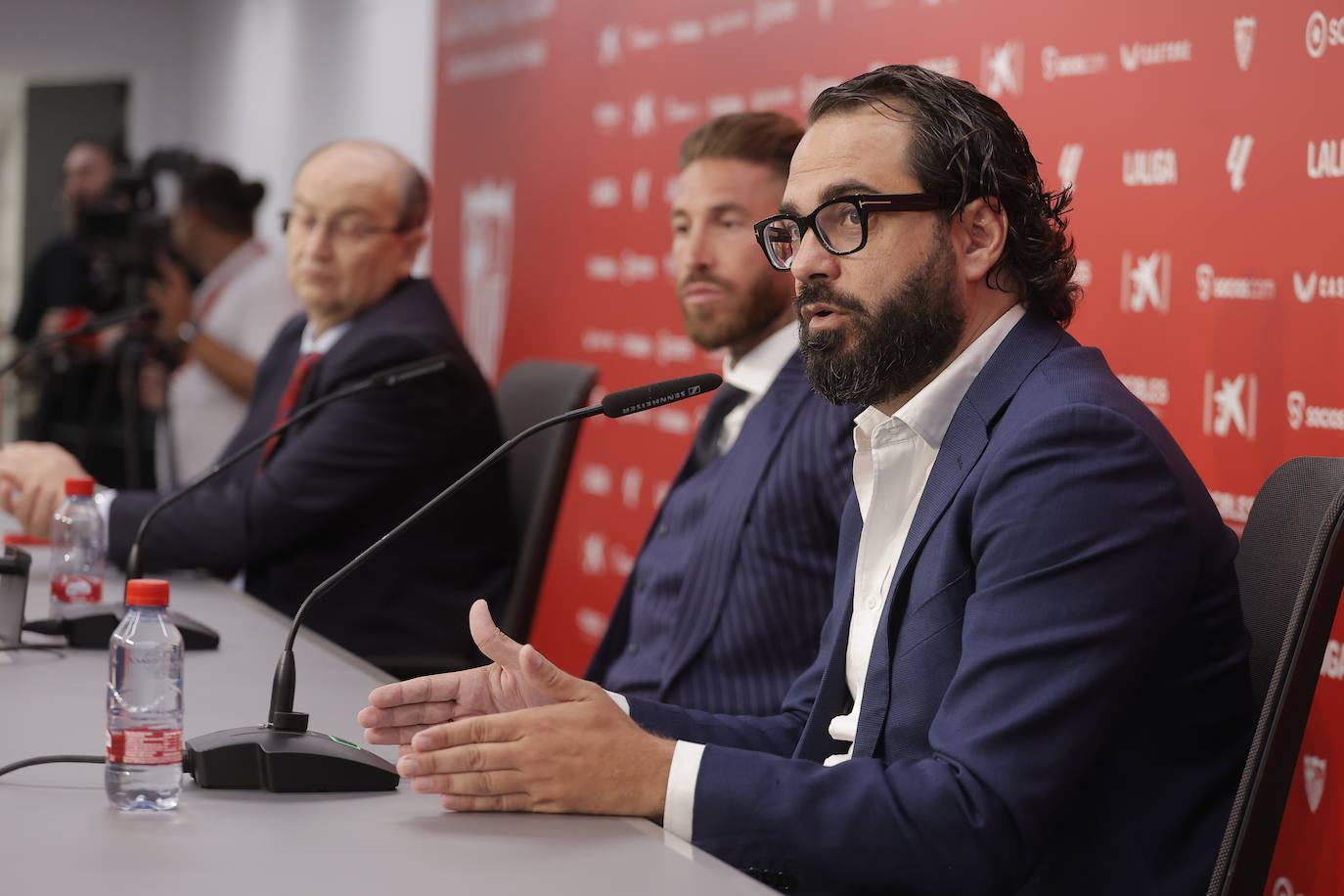 La presentación de Sergio Ramos como nuevo jugador del Sevilla FC