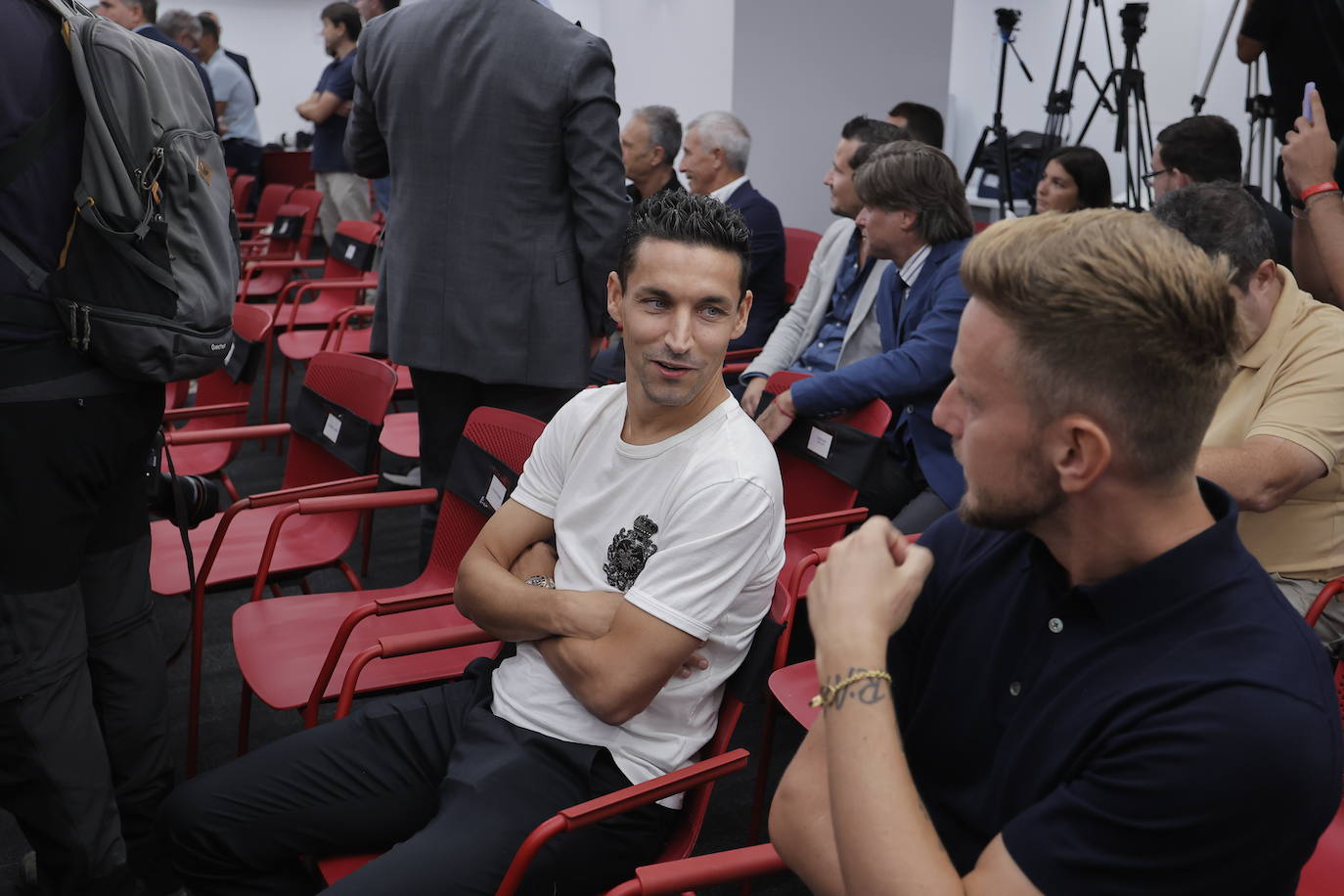 La presentación de Sergio Ramos como nuevo jugador del Sevilla FC