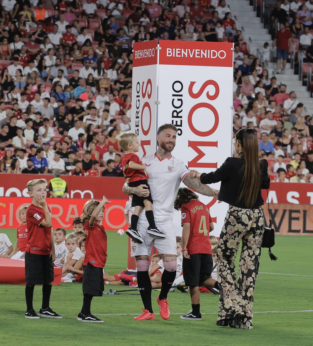 La presentación de Sergio Ramos como nuevo jugador del Sevilla FC