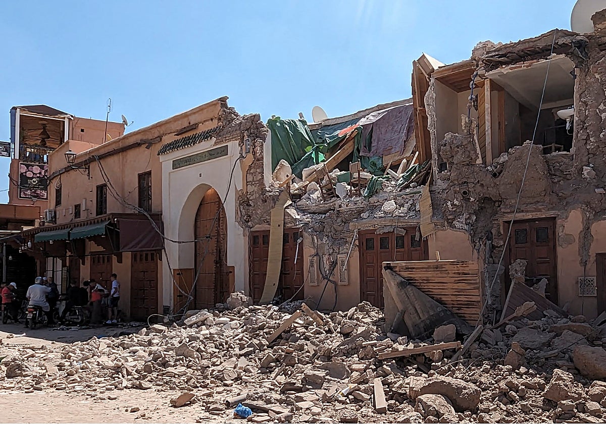 Una imagen de los destrozos provocados por el terremoto en Marrakech