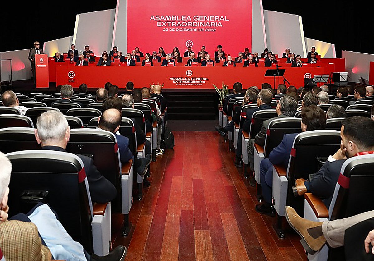 Imagen de archivo de una asamblea extraordinaria de la Federación