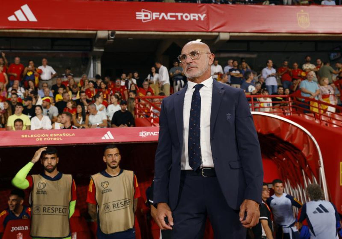 Luis de la Fuente, antes del partido ante Chipre