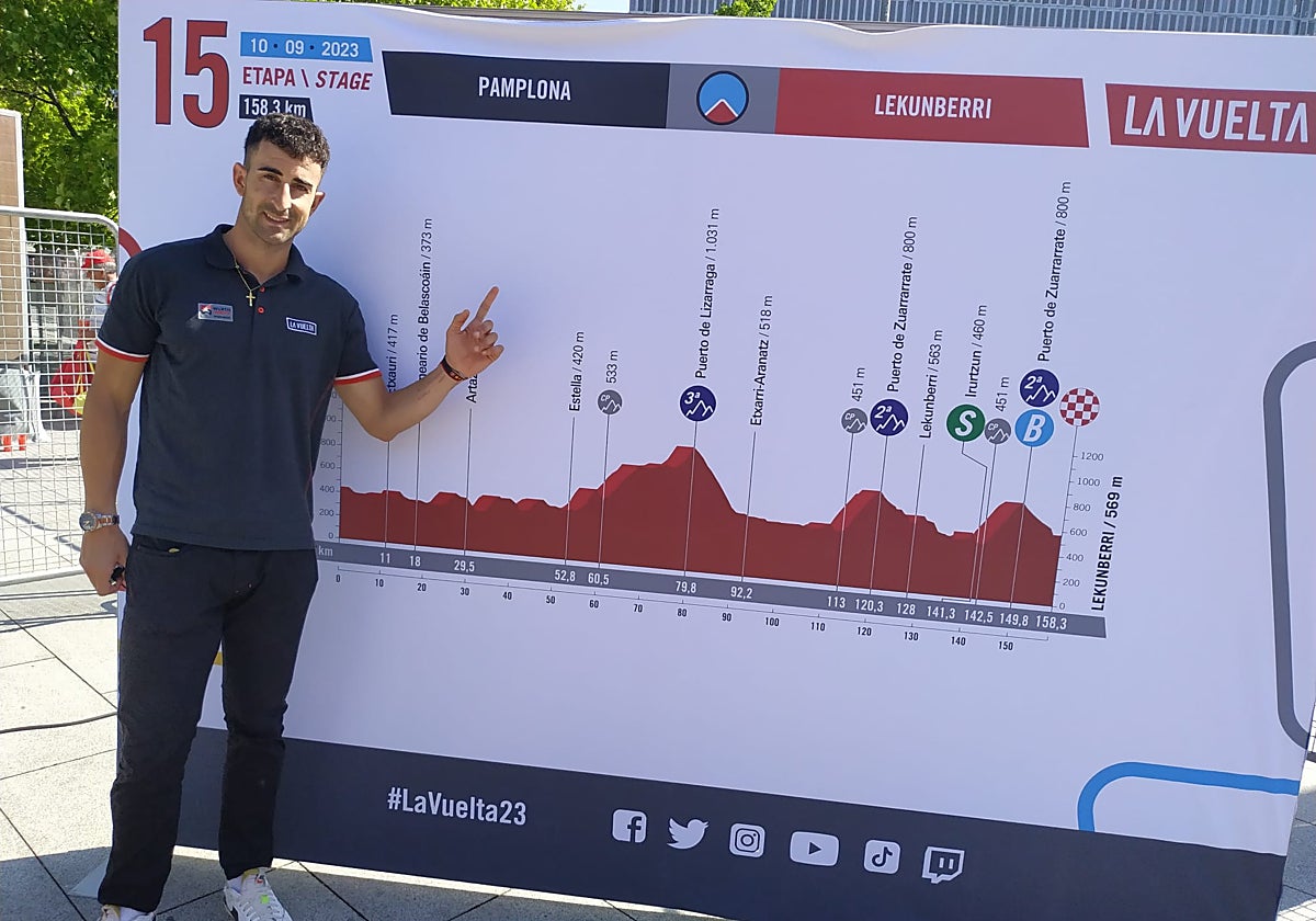 Diego Rubio, en una salida de la Vuelta