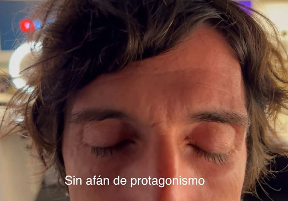 Javier Enríquez Romero en un momento del teaser donde ha anunciado sus intenciones