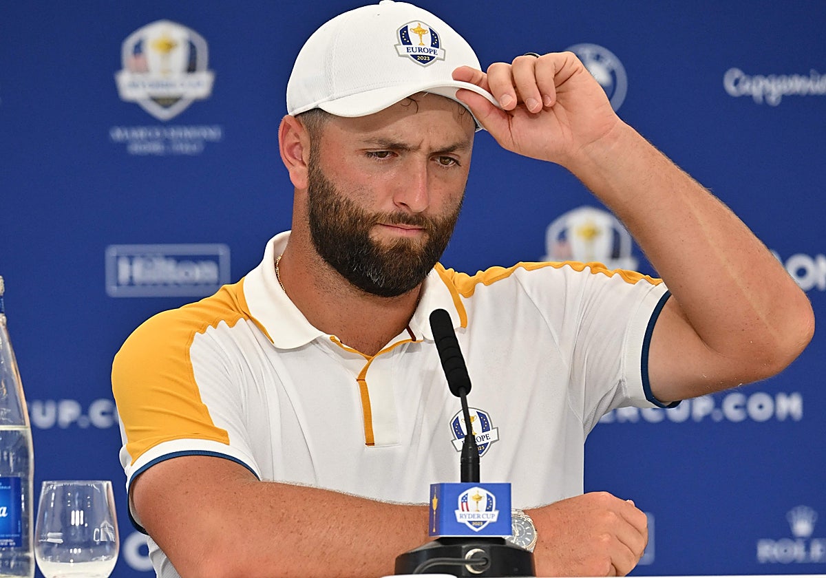 Rahm, en su rueda de prensa de este martes en Roma, sede de la Ryder Cup
