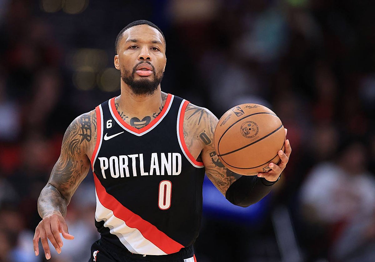 Damian Lillard, con los Blazers
