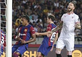 El Barça gana al Sevilla sin marcar gracias a Sergio Ramos