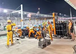 McLaren firmó en Qatar el cambio de ruedas más rápido de la historia