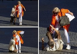 Negreira tropieza y se cae a su llegada al examen forense para determinar si sufre demencia