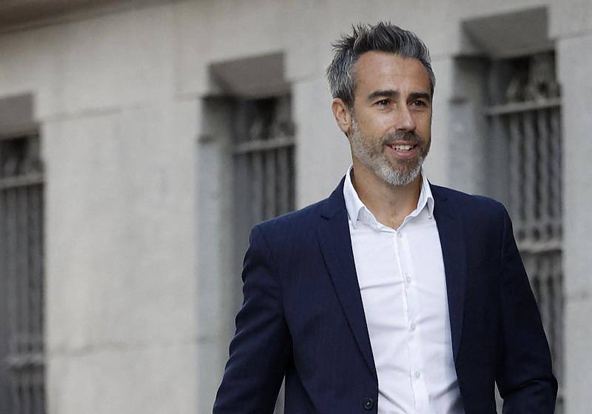 El exseleccionador Jorge Vilda a su llegada a los juzgados