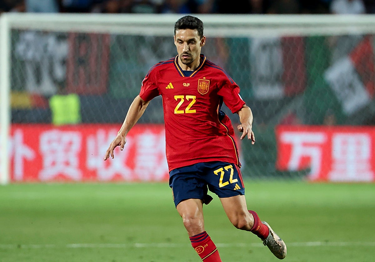 Jesús Navas durante el partido España-Italia de la Nations League