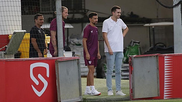 Nyland y Navas, presentes en el entrenamiento de este lunes