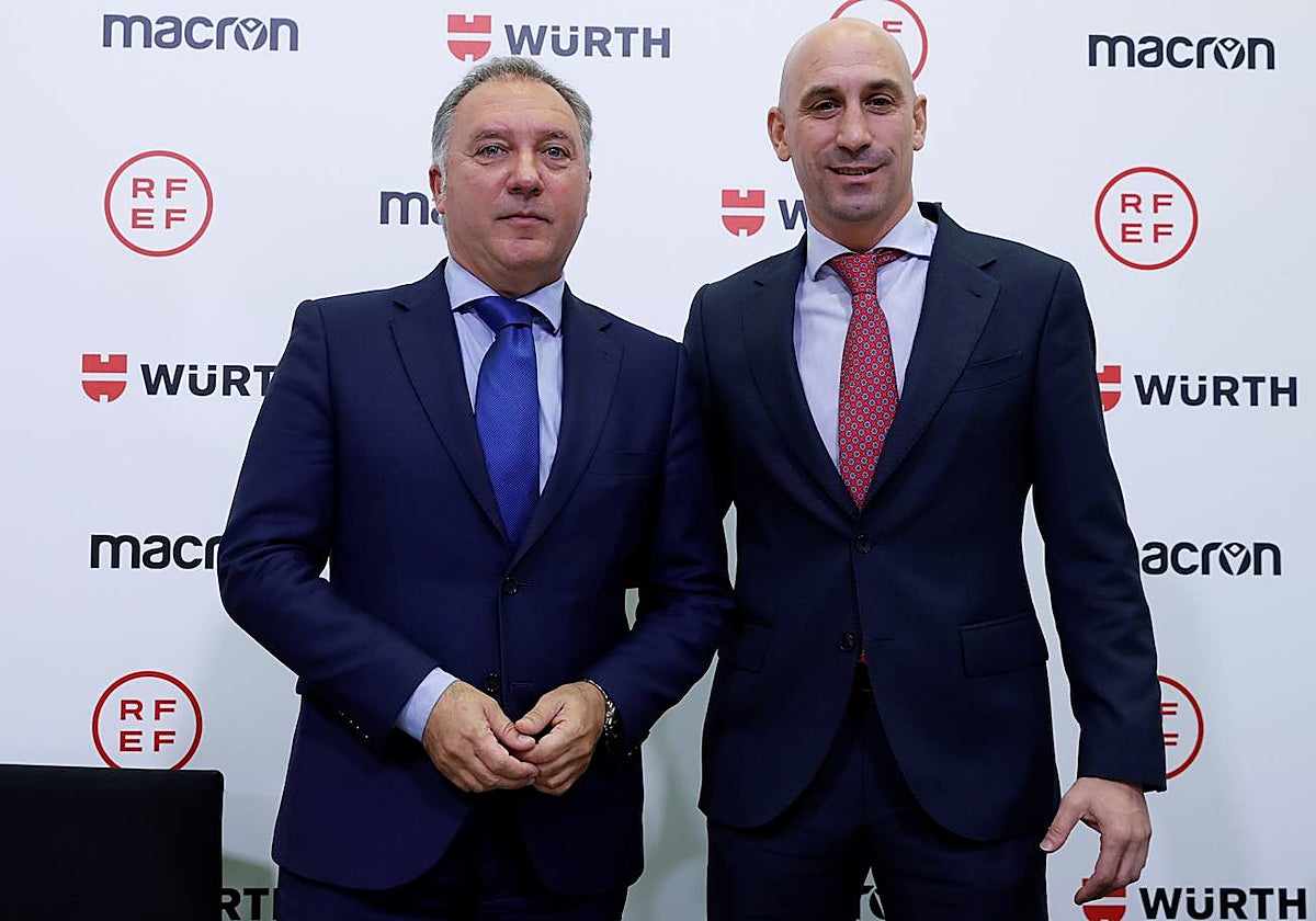 Medina Cantalejo y Luis Rubiales, en una foto de 2021