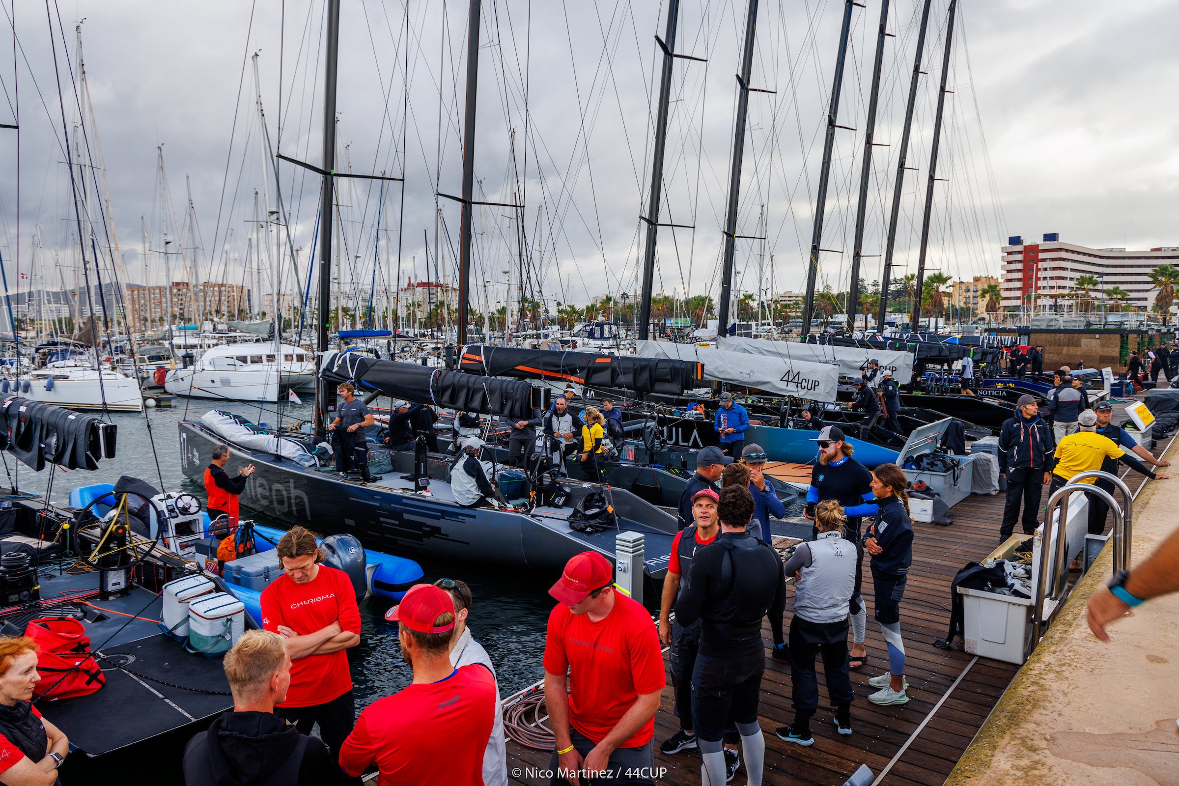 La borrasca «Aline» azota la 44Cup Alcaidesa Marina