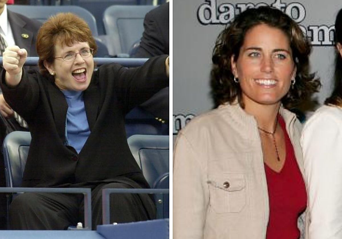 Billie Jean King (izquierda) y Julie Foudy (derecha)