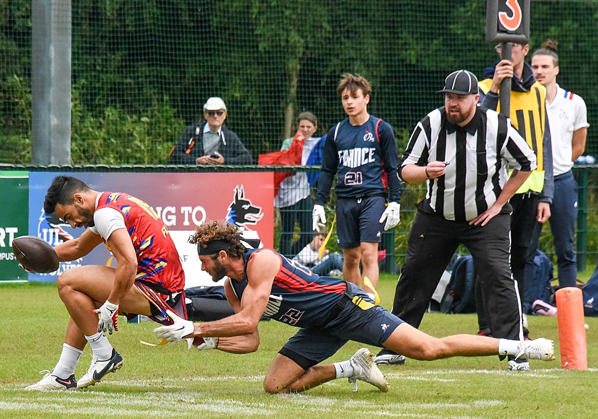 Partido de flag football entre España y Francia