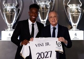 Vinicius renueva con el Real Madrid hasta 2027