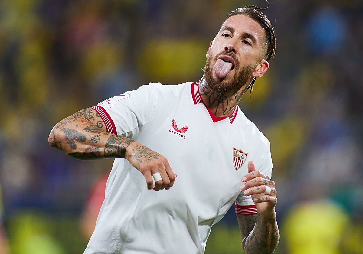 Sergio Ramos durante el encuentro ante el Cádiz en el Nuevo Mirandilla