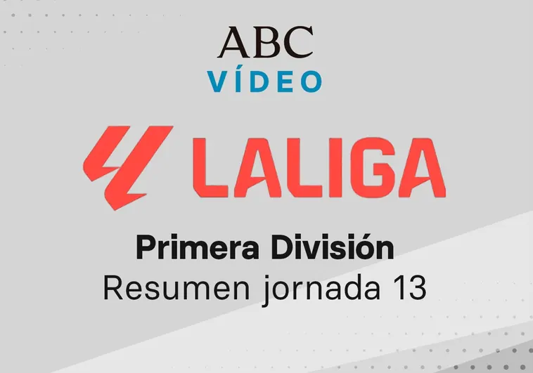 Goles y resumen en vídeo de los partidos de la jornada 13 de Liga