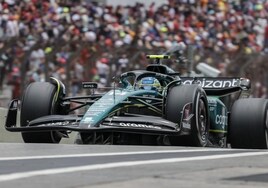 Aston Martin progresa en Brasil: Stroll tercero y Alonso cuarto