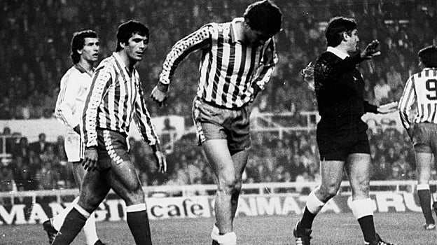 Gordillo, durante un derbi