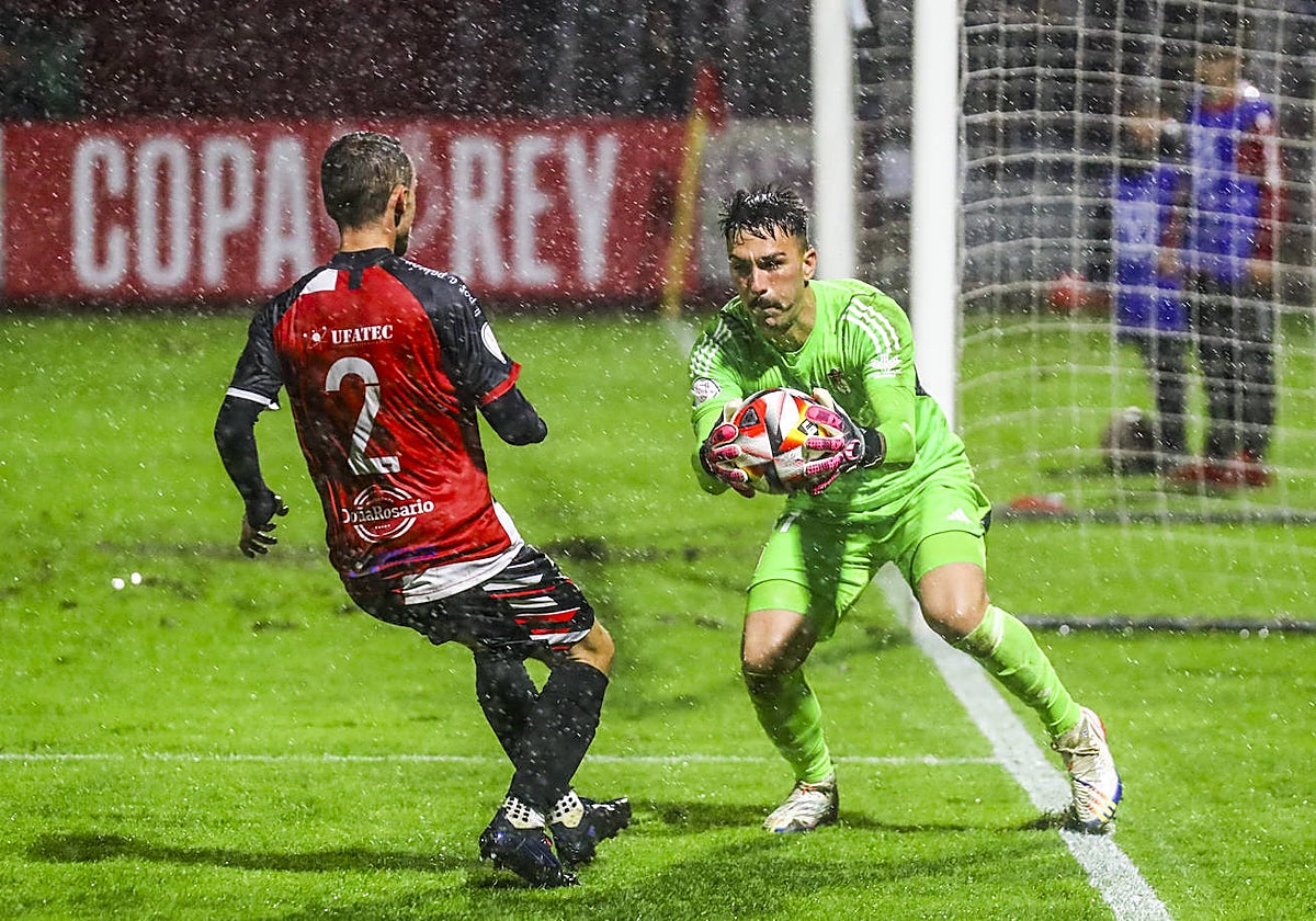 Adrián López, en el partido ante el Granada