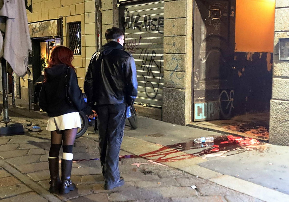 Así quedaron algunas calles de Milán tras el choque entre hinchas locales y del PSG