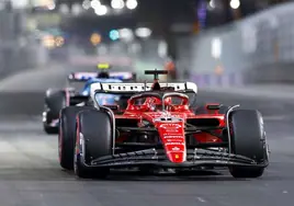 Pleno de Ferrari en la pole de Las Vegas: Leclerc primero, Sainz segundo