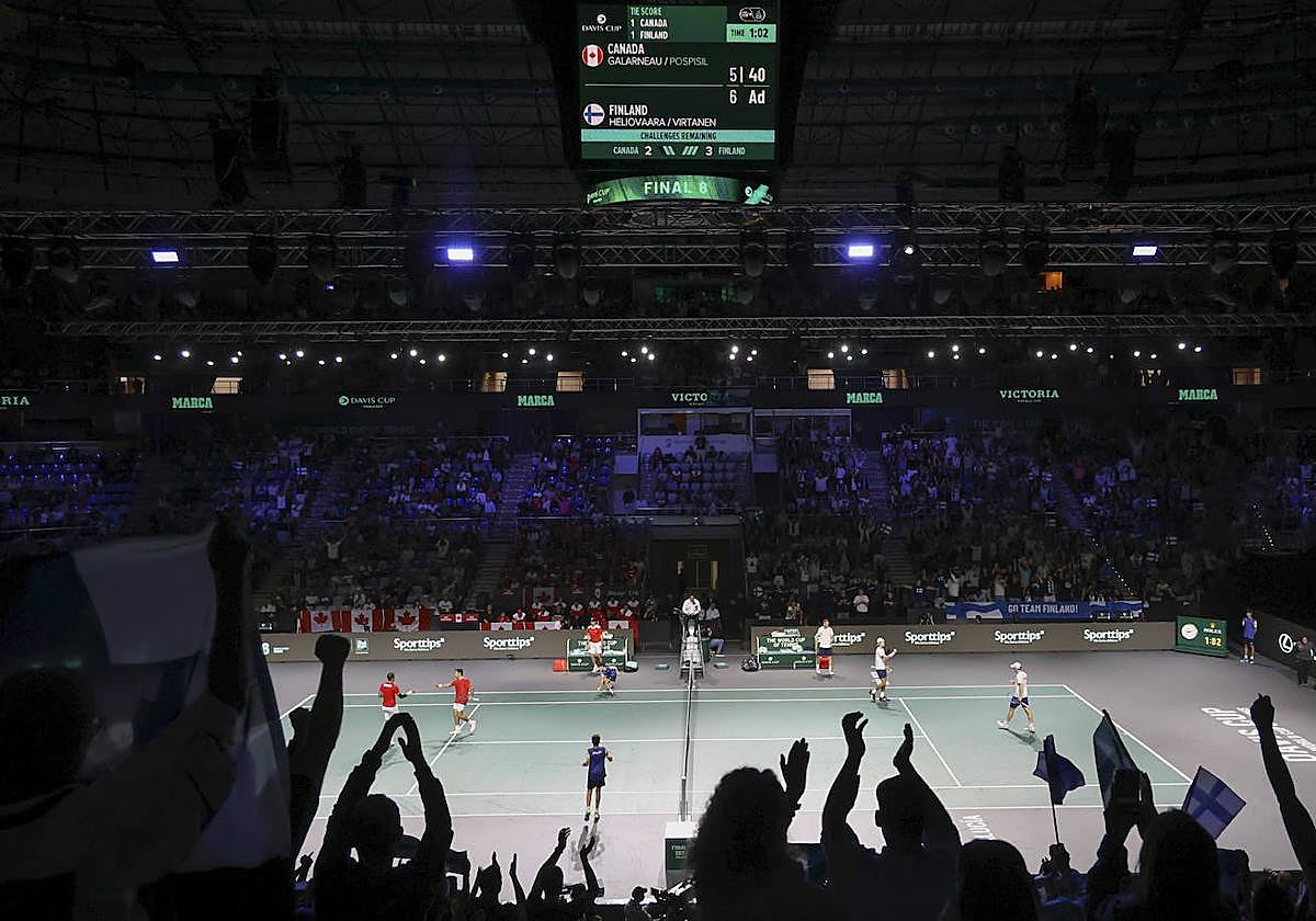 Eliminatoria de Copa Davis entre Canadá y Finlandia.