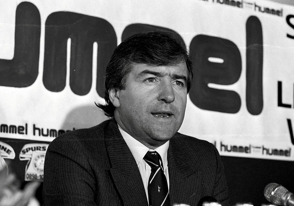 Terry Venables en su etapa como entrenador del Tottenham