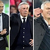 Ancelotti, Zidane, Mourinho