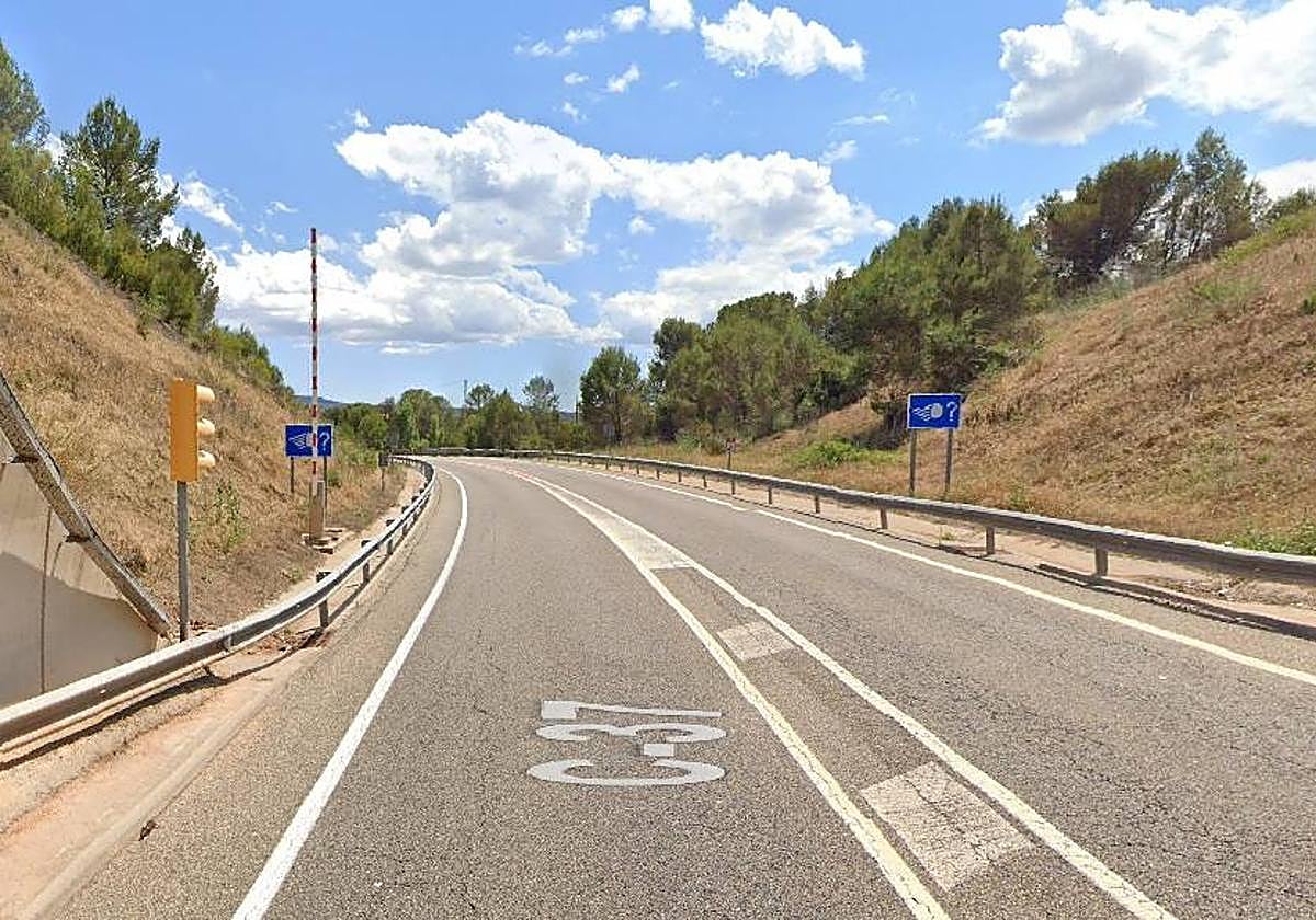 La carretera en la que tuvo lugar el accidente