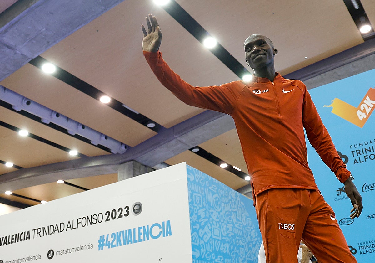 El ugandés Joshua Cheptegei, este viernes en Valencia